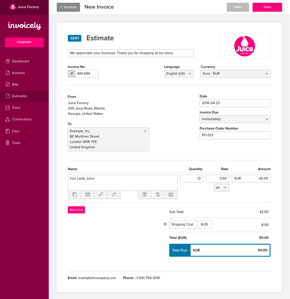 free invoice and billing software